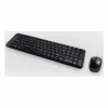 Klaviatūra un Bezvadu Pele Logitech MK220 Melns Spāņu Qwerty