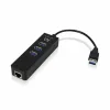 USB šakotuvas Ewent AAOAUS0127 3 x USB 3.1 RJ45 Plug and Play