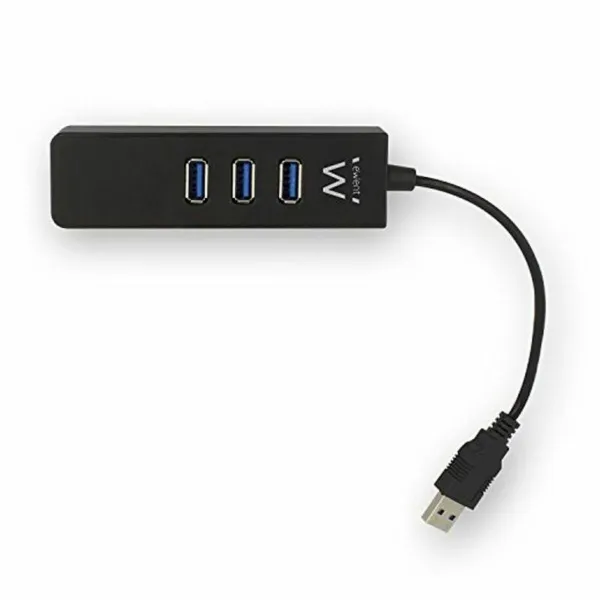 USB šakotuvas Ewent AAOAUS0127 3 x USB 3.1 RJ45 Plug and Play