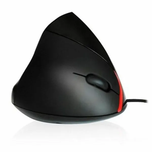 Ergonomiska optiskā pele Ewent EW3156 1000 dpi USB Melns Sarkans/Melns