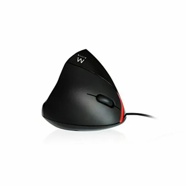 Ergonomiska optiskā pele Ewent EW3156 1000 dpi USB Melns Sarkans/Melns