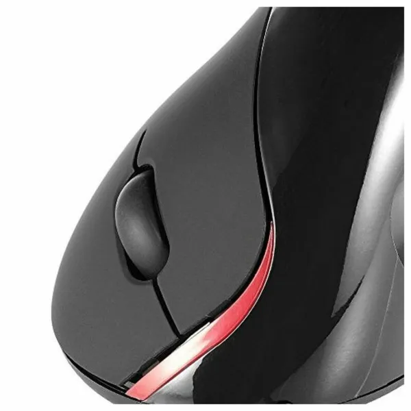 Ergonomiska optiskā pele Ewent EW3156 1000 dpi USB Melns Sarkans/Melns