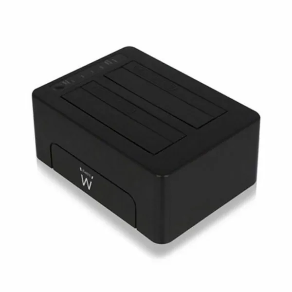 Dviguba doko stotelė Ewent AAACET0186 Dual 2.5"-3.5" USB 3.1 ABS Juoda