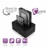 Dviguba doko stotelė Ewent AAACET0186 Dual 2.5"-3.5" USB 3.1 ABS Juoda