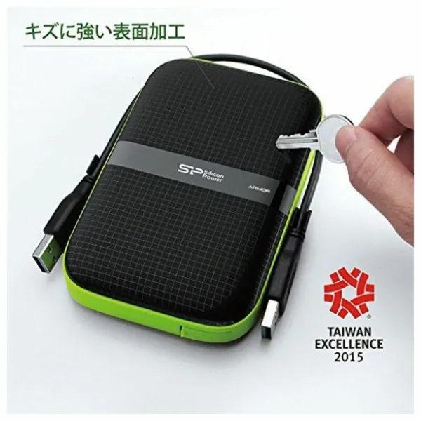 Išorinis kietasis diskas Silicon Power A60 2.5" USB 3.0 2 TB Anti-shock Waterproof Juoda