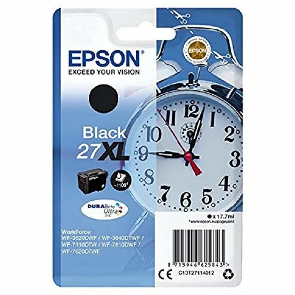 Картридж с Совместимый чернилами Epson C13T27114012 Чёрный