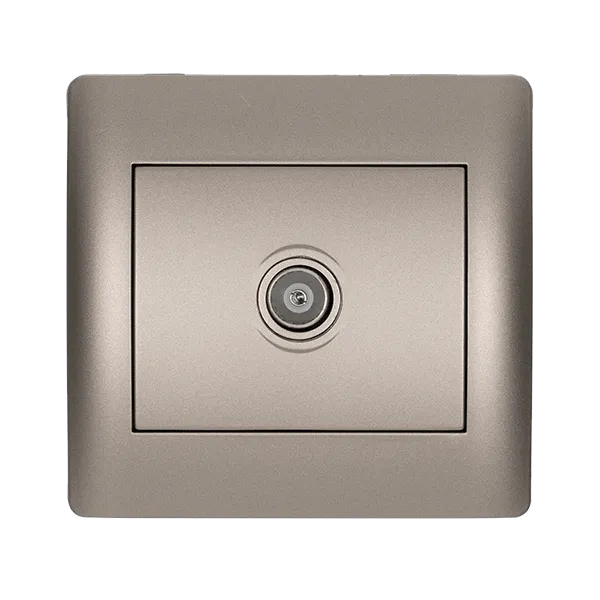 RHYME TV SOCKET GREY METALLIC