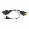 DVI uz VGA Adapteris NANOCABLE 10.16.2008-BK Melns