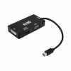 Mini DisplayPort – VGA/DVI/HDMI adapteris 3 en 1 NANOCABLE 10.16.3302-BK Juoda