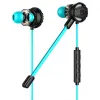 Žaidimų ausinės su mikrofonu Hiditec GHE010002 (3.5 mm) Juoda Mėlyna