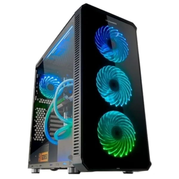 Micro ATX/Mini ITX / ATX Midtower Korpuss Nox-Xtreme Hummer TGM Melns