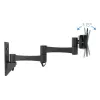 TV sieninė atrama TooQ LP2323TN-B 13" - 27" 15 kg Juoda