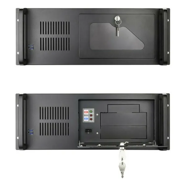 ATX Kārba TooQ RACK-406N-USB3 19" 4U Melns