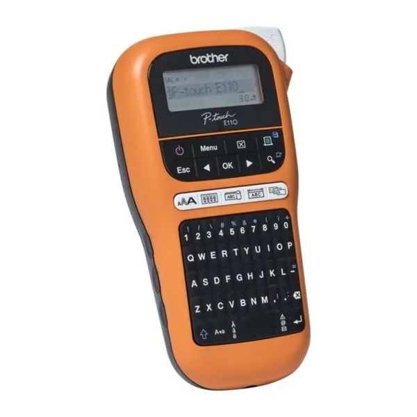 Pārnēsājams elektroniskais birku izgatavotājs Brother PTE110VP LCD Oranžs Melns/Oranžs