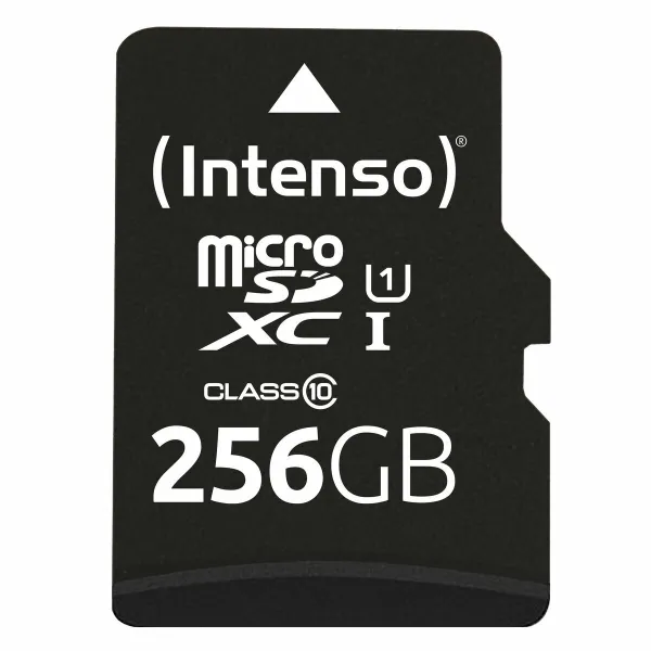 Mikro SD atminties kortelė su adapteriu INTENSO 3423492 256 GB
