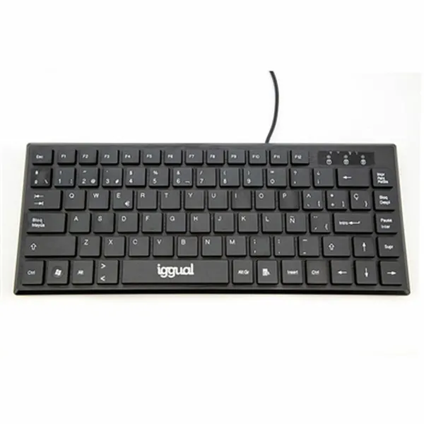 Klaviatuur iggual Slim TKL-USB Must