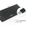 Klaviatuur iggual Slim TKL-USB Must