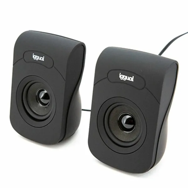PC Speakers iggual IGG316993 Black 3 W