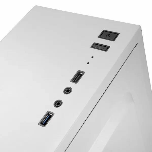 ATX pusiau bokšto tipo korpusas Mars Gaming MC100W ATX LED RGB Balta
