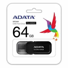 USB Zibatmiņa Adata AUV240-64G-RBK 64 GB Melns