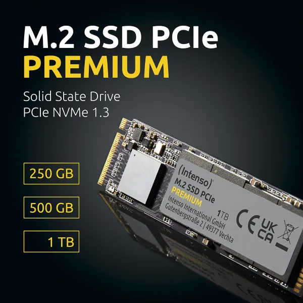 Kietasis diskas INTENSO Premium M.2 PCIe 1TB SSD
