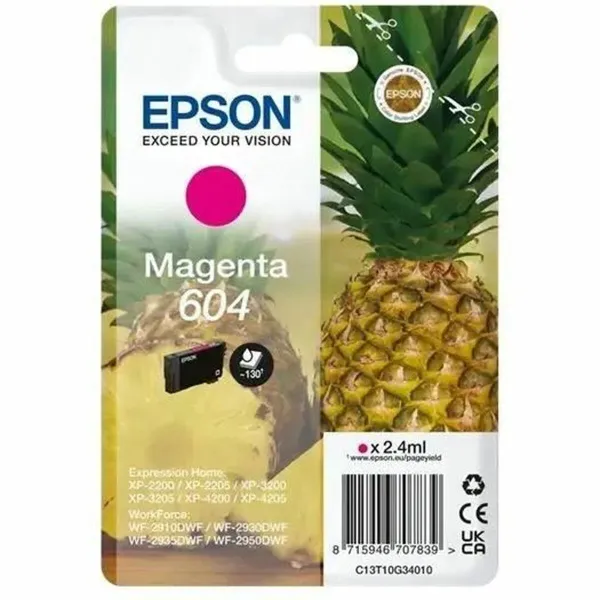 Oriģinālais Tintes Kārtridžs Epson 604 Fuksīns