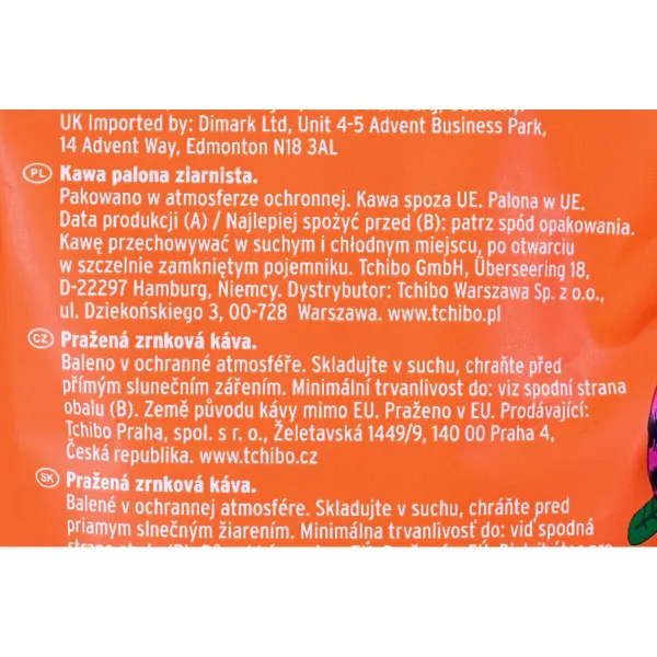 Kavos pupelės Tchibo Caffe Crema 1 kg