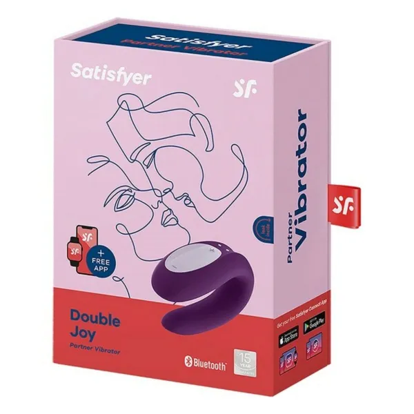 Divkārši Stimulējošs Vibrators Satisfyer Double Joy Violets