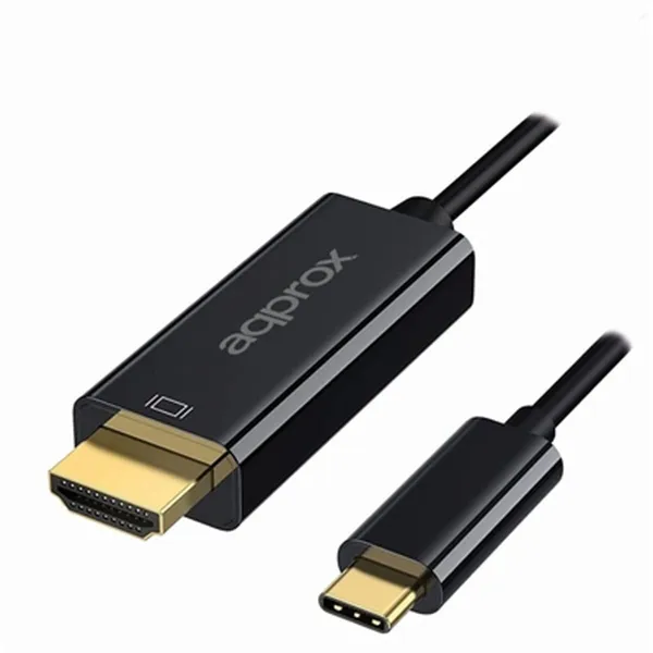 Кабель USB-C — HDMI approx! APPC52 Чёрный 4K Ultra HD