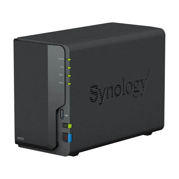 NAS Tīkla Suzrage Synology DS223 Melns