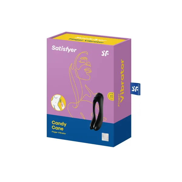 Pāru Masāžas Rīks Satisfyer Candy Cane Melns