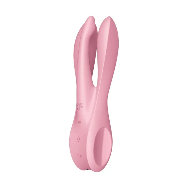 Divkārši Stimulējošs Vibrators Satisfyer Threesome 1 Rozā