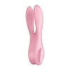 Divkārši Stimulējošs Vibrators Satisfyer Threesome 1 Rozā