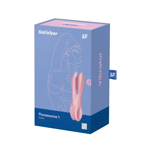 Divkārši Stimulējošs Vibrators Satisfyer Threesome 1 Rozā