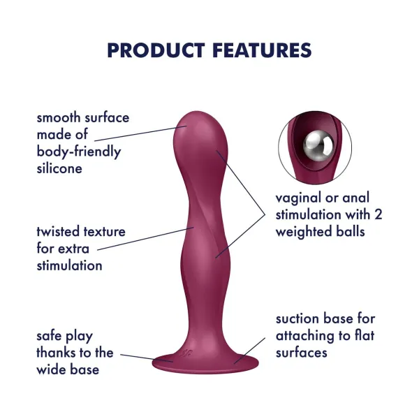 Vibratorius Satisfyer Raudona