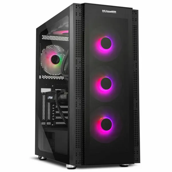 Блок полубашня ATX Galileo Nox-Xtreme Hummer Horus Чёрный E-ATX