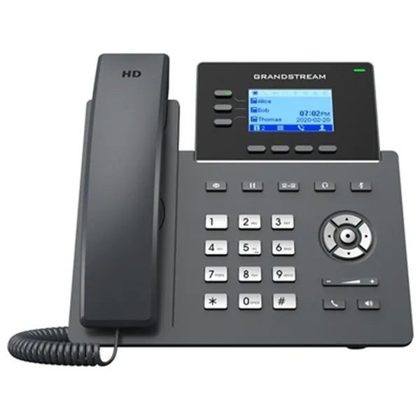 Fiksuotojo ryšio telefonas Grandstream GRP2603 Juoda