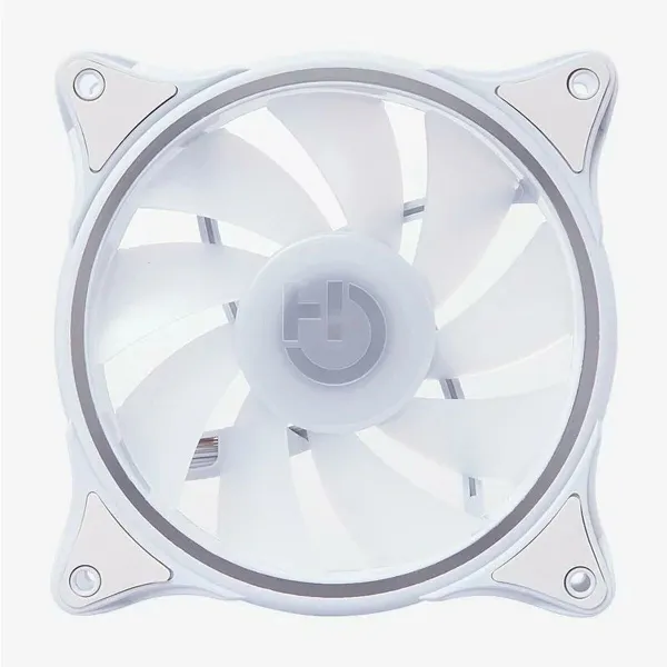 Kārbas ventilators Hiditec VGCH10009 ARGB Balts Ø 12 cm
