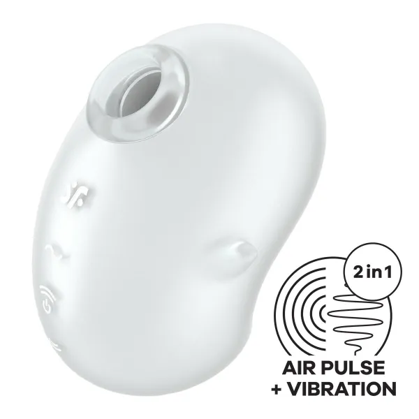 Klitorio siurbimo stimuliatorius Satisfyer Balta