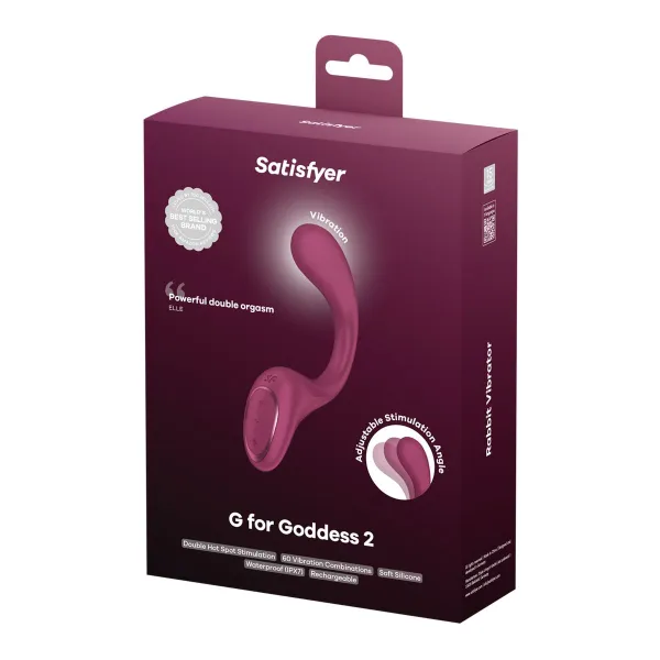 G-Spot Vibrator Satisfyer FOR GODDESS Red Purple