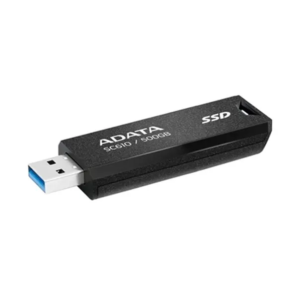 Ārējais cietais disks Adata SC610-500G-CBK SSD 500 GB Melns