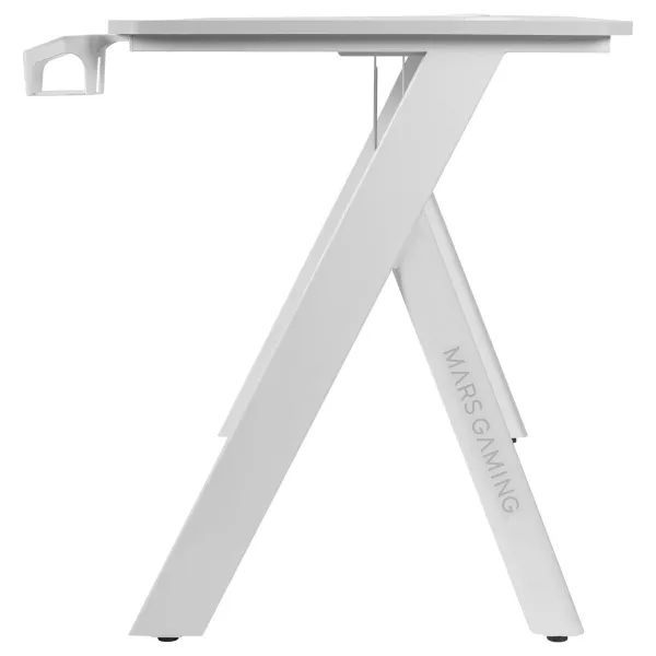 Rašomasis stalas Mars Gaming MGD100RGBW Balta Plienas 100 x 60 cm