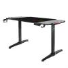 Desk Spirit of Gamer Headquarter 800 Black MDF Wood 140 x 60 cm