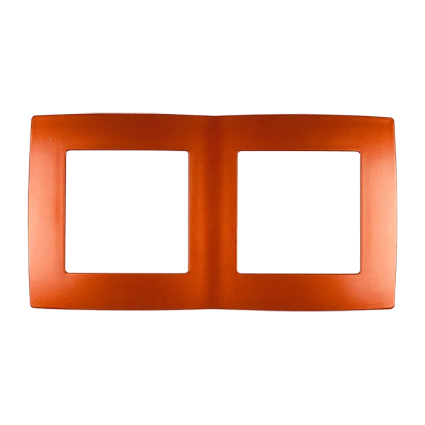 CITY DOUBLE PANEL, ORANGE METALLIC