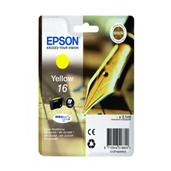 Картридж с оригинальными чернилами Epson Cartucho 16 amarillo Жёлтый