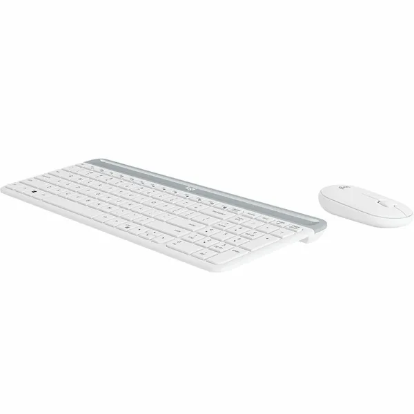 Klaviatuur ja Hiir Logitech 920-009199 Valge Hispaaniakeelne Qwerty