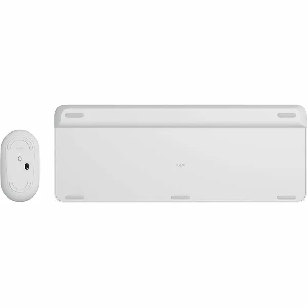 Klaviatuur ja Hiir Logitech 920-009199 Valge Hispaaniakeelne Qwerty