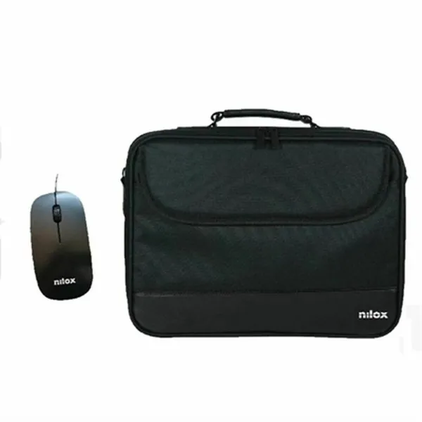 Nešiojamojo kompiuterio dėklas ir pelės dėklas Nilox NXMOS5156BK 15,6" Juoda 16"