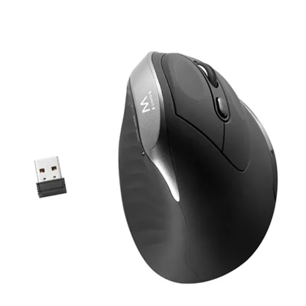 Ergonomiska optiskā pele Ewent ew3229 Melns/Pelēks