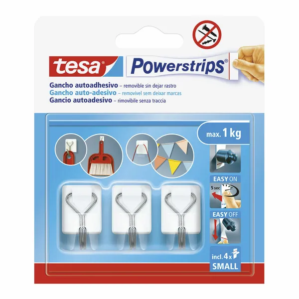 Ripustuskoukku TESA Powerstrips S Itseliimautuvat